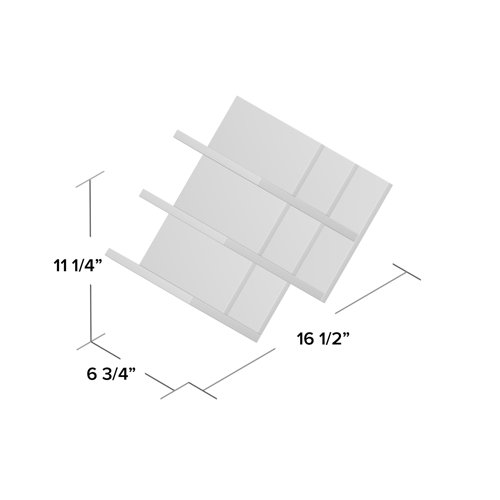 Kamenstein Butterfly Countertop FreeStanding Wooden Wine Rack, Dark